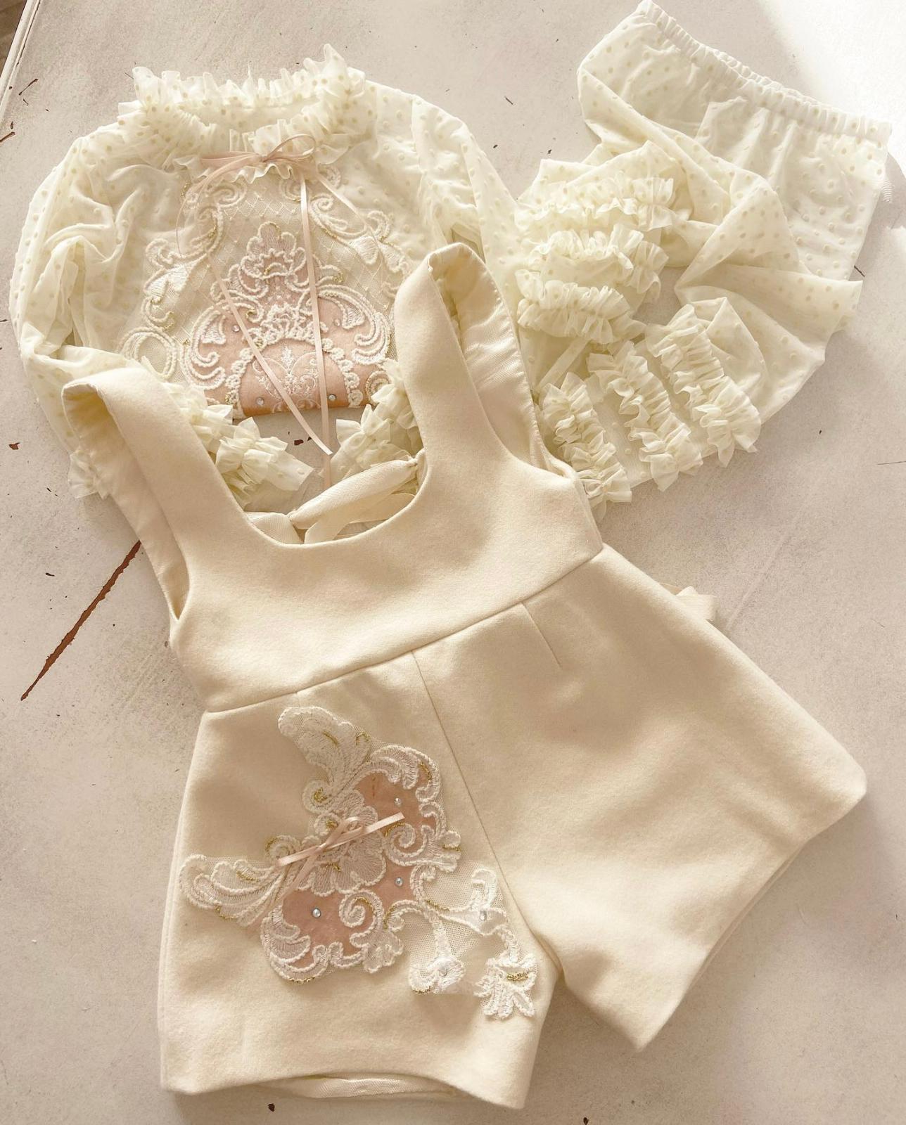 Victorian Lacey Romper Set